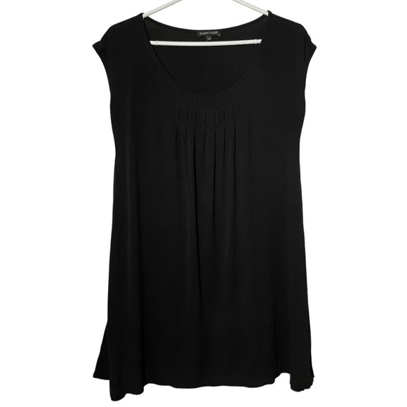 EILEEN Fisher Black Silk Dress size S - Picture 1 of 5